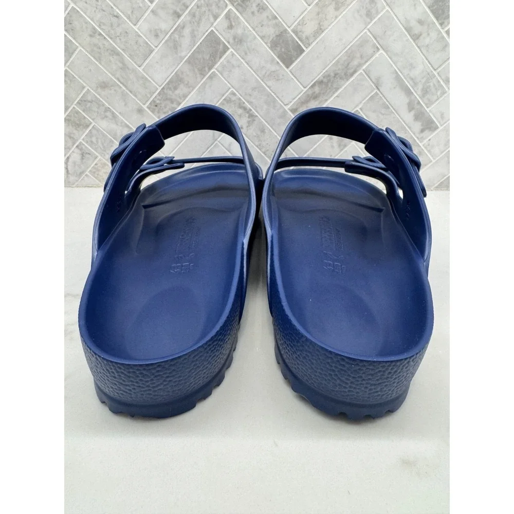 Birkenstock Arizona Essentials EVA Sandals Mens 10 43 Navy Blue Slip On Slides